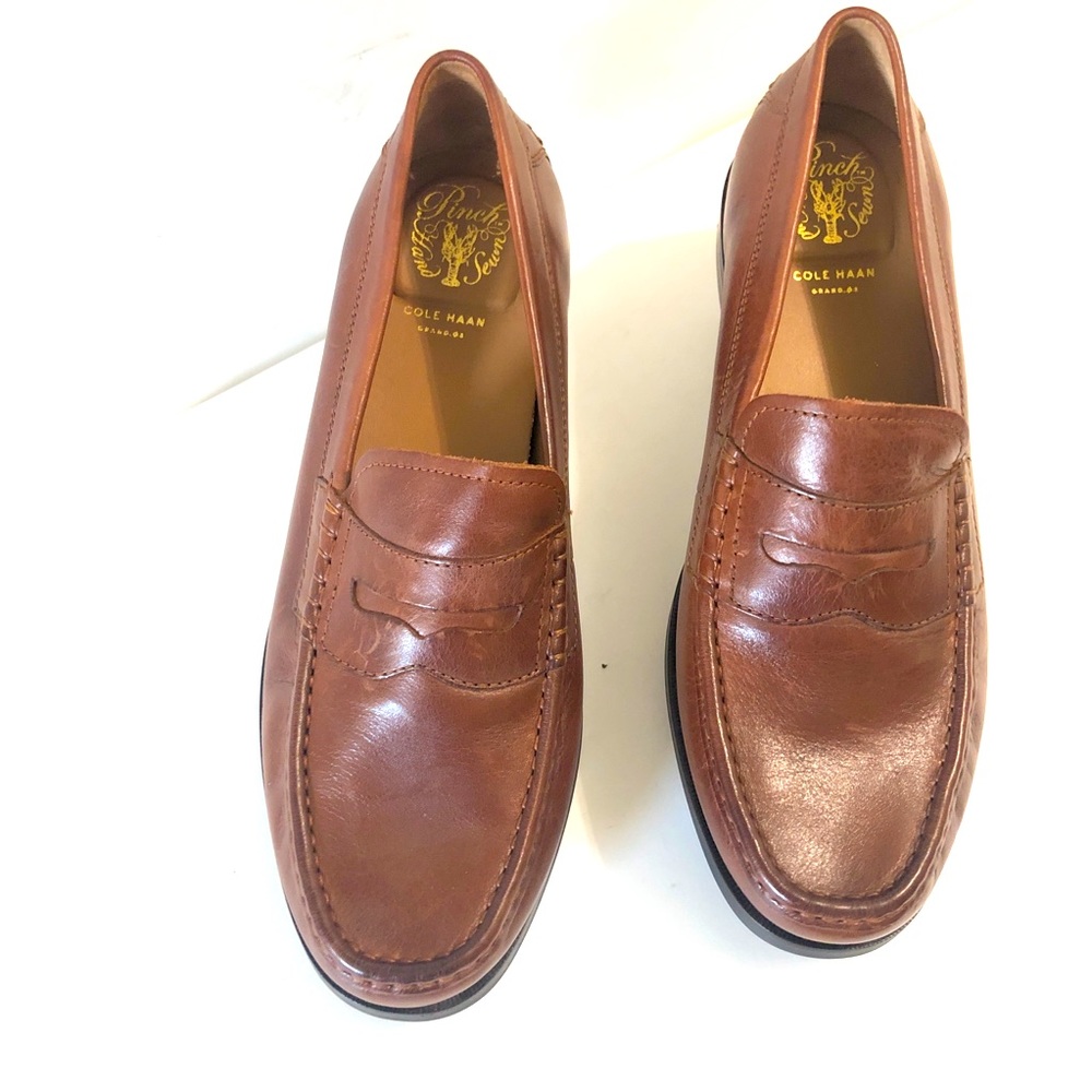 Cole Hann Marine Pinch Tan Classic Men’s Leather Shoes - Picture 11 of 11